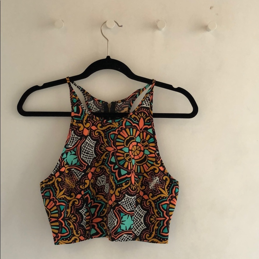 Colourful crop top